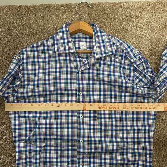 Peter Millar Men's M Easycare Multicolor Colorful Long Sleeve Button Down Shirt - Picture 5 of 7